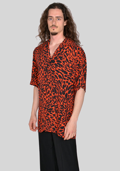 LU'U DAN MT018_LES PSYCHEDELIC LEOPARD PRINT PAJAMA SHIRT SS23 | DOSHABURI Online Shop