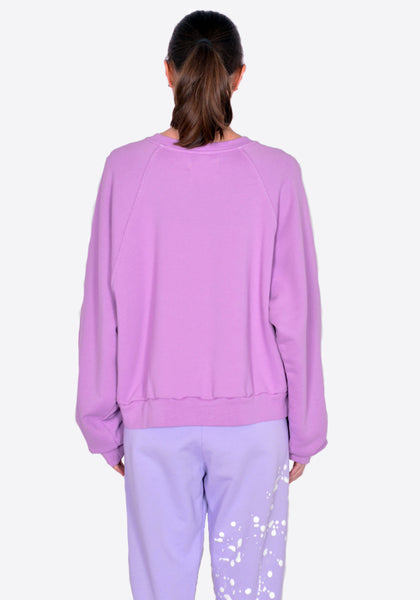 LIBERAL YOUTH MINISTRY LYM01T122 WOMENS EMOJI SWEATSHIT LILAC SS22 | DOSHABURI Online Shop