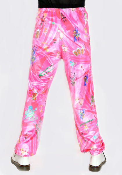 LIBERAL YOUTH MINISTRY LYM01P104 MENS VELVET PANTS PINK FAIRY SS22 | DOSHABURI Online Shop