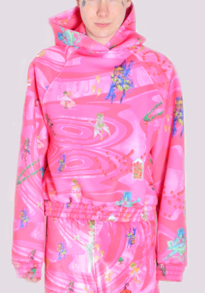 LIBERAL YOUTH MINISTRY LYM01T103 SCUBA HOODIE FAIRY PRINT SS22 | DOSHABURI Online Shop