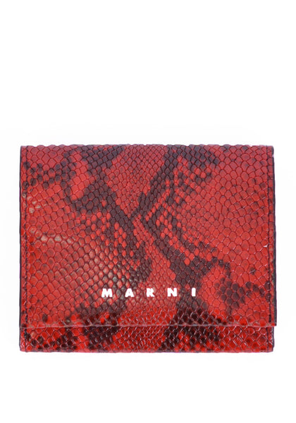 MARNI PFMI0020U1 PORTAFOGLIO CARDHOLDER RED - DOSHABURI Shop