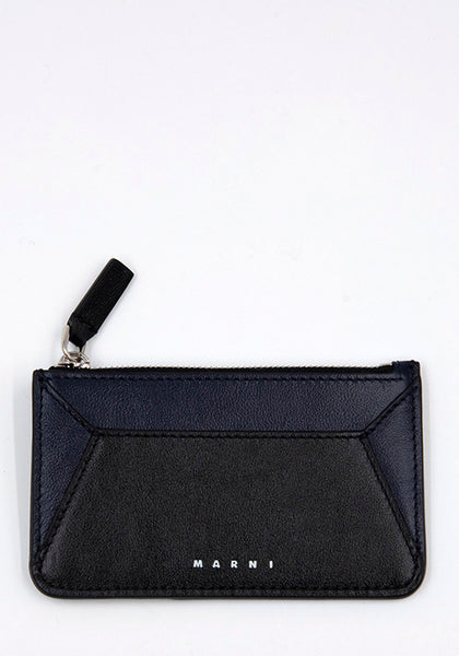 MARNI PFMI0053U0 ZIPPED WALLET BLACK FW22 | DOSHABURI Online Shop