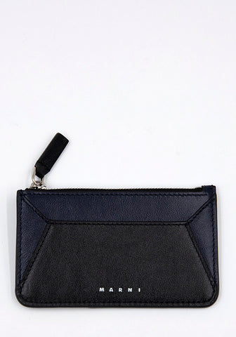 MARNI PFMI0053U0 ZIPPED WALLET BLACK FW22 | DOSHABURI Online Shop