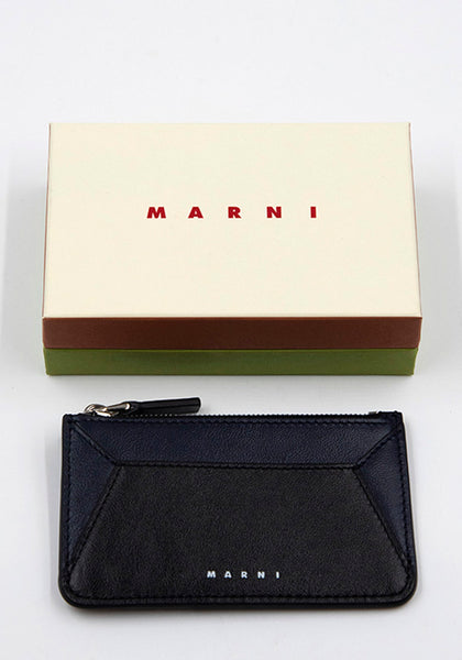 MARNI PFMI0053U0 ZIPPED WALLET BLACK FW22 | DOSHABURI Online Shop