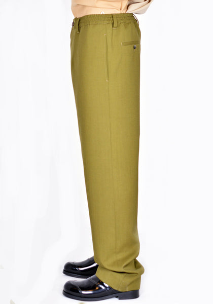 MARNI TROUSERS DUSTY OLIVE SS22 | DOSHABURI Online Shop