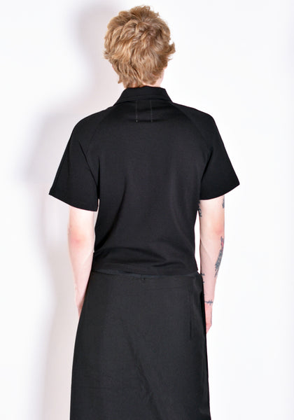 NINAMOUNAH S_07 JOY POLO SHIRT BLACK SS22 | DOSHABURI Online Shop