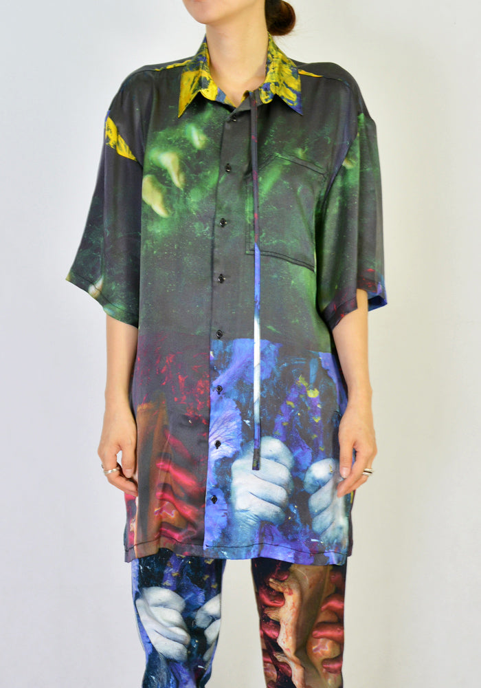 OTTOLINGER SH01L WOVEN OVERSIZED SHIRT LUCIE STAHL PRINT | DOSHABURI Online Shop