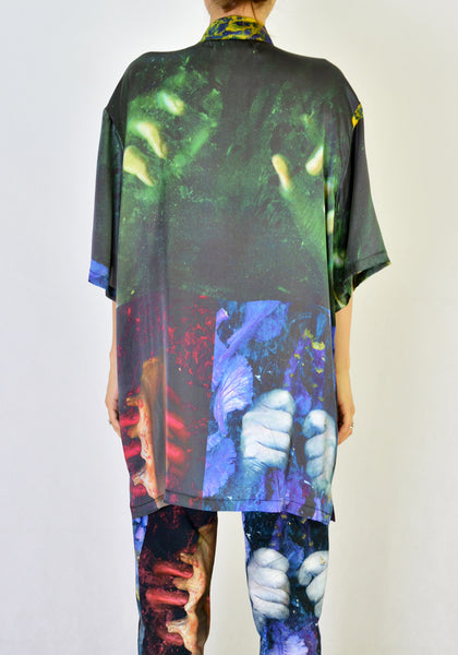 OTTOLINGER SH01L WOVEN OVERSIZED SHIRT LUCIE STAHL PRINT | DOSHABURI Online Shop