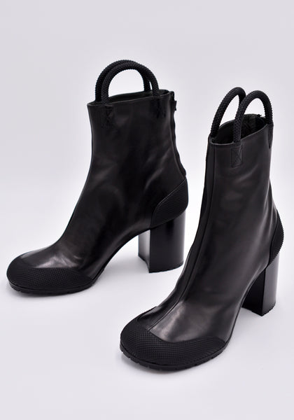 RANDOM IDENTITIES BOOT-01 WORKER LEATHER BOOT BLACK | DOSHABURI Online Shop