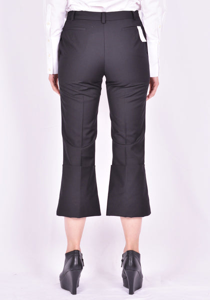 ROKH R1CA58 PM FOLD FRONT PANTS BLACK 2021SS | DOSHABURI Online Shop