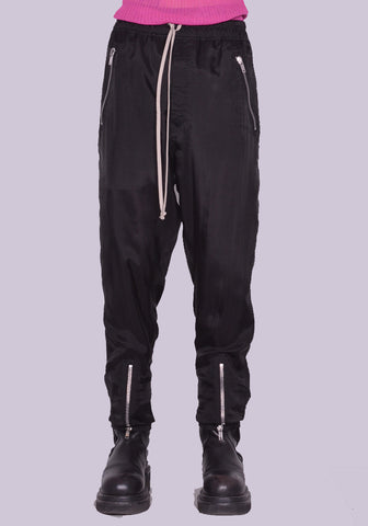 RICK OWENS MEN RU01C4370 J TECUATL TRACKPANTS BLACK SS23 | DOSHABURI Online Shop