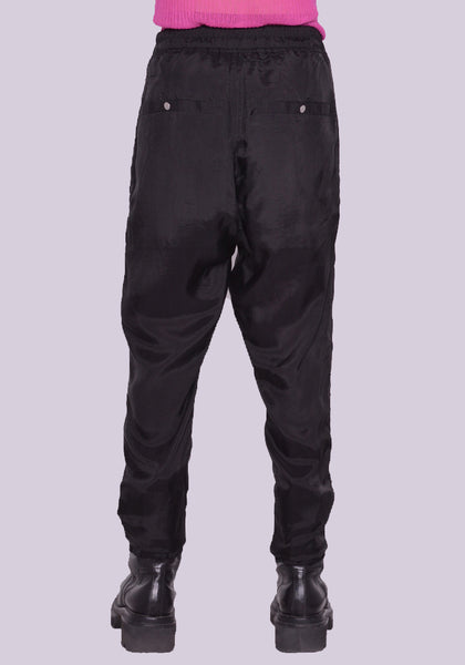 RICK OWENS MEN RU01C4370 J TECUATL TRACKPANTS BLACK SS23 | DOSHABURI Online Shop