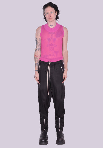 RICK OWENS MEN RU01C4370 J TECUATL TRACKPANTS BLACK SS23 | DOSHABURI Online Shop