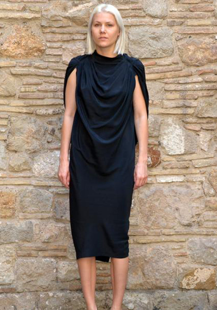 RICK OWENS CLAUDETTE DRESS BLACK 50% Off-Sale Doshaburi Online Shop