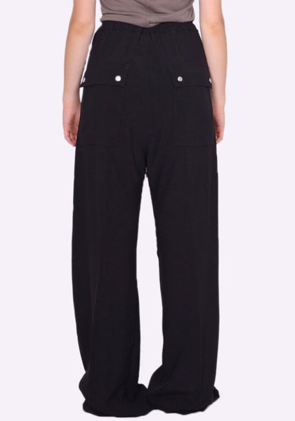 RICK OWENS GETH BELAS DRAWSTRING PANTS BLACK FW22 | DOSHABURI Online Shop