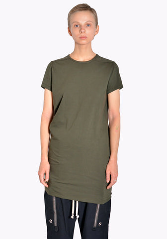 RICK OWENS RP02B6203 JA 15 LEVEL T-SHIRT GREEN FW22 | DOSHABURI Online Shop