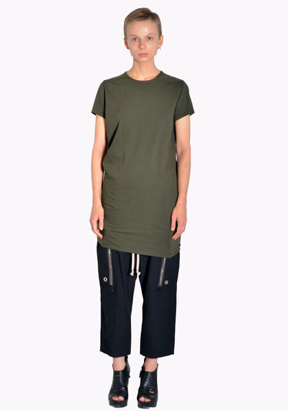 RICK OWENS RP02B6203 JA 15 LEVEL T-SHIRT GREEN FW22 | DOSHABURI Online Shop