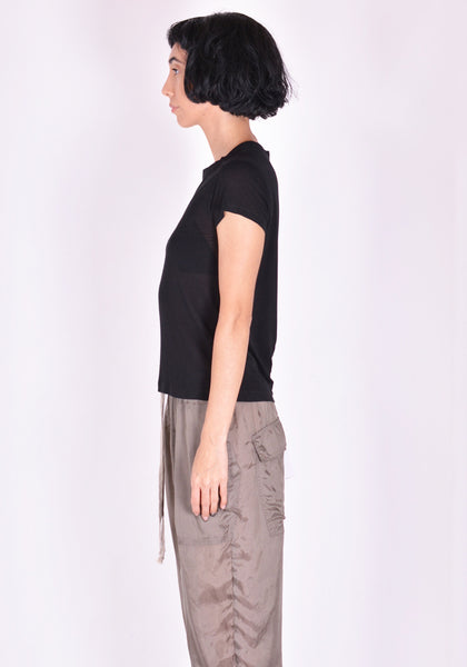 RICK OWENS RP01B4235 JS CROPPED LEVEL T-SHIRT DUST SS22 | DOSHABURI Online Shop