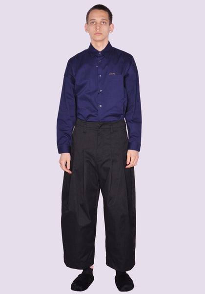 SHINYA KOZUKA 2203SK02 MINT CONDITION BAGGY PANTS BLACK SS23 | DOSHABURI Online Shop