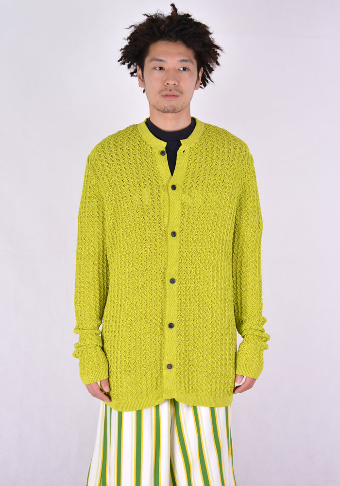 SUNNEI S01 KNIT CARDIGAN LIGHT GREEN - DOSHABURI Shop