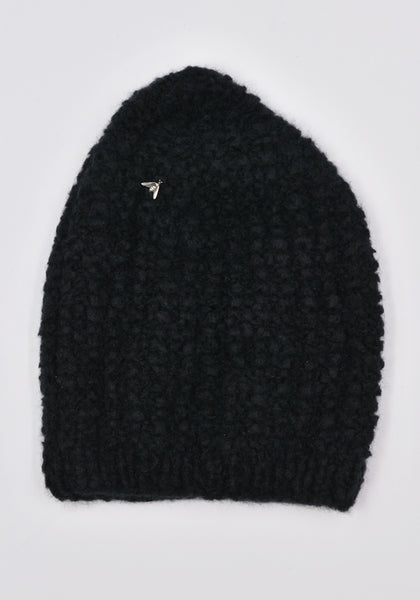 WERKSTATT MÜNCHEN M8081 KNIT BEANIE CAP GROOVE BEE BLACK | DOSHABURI Online Shop