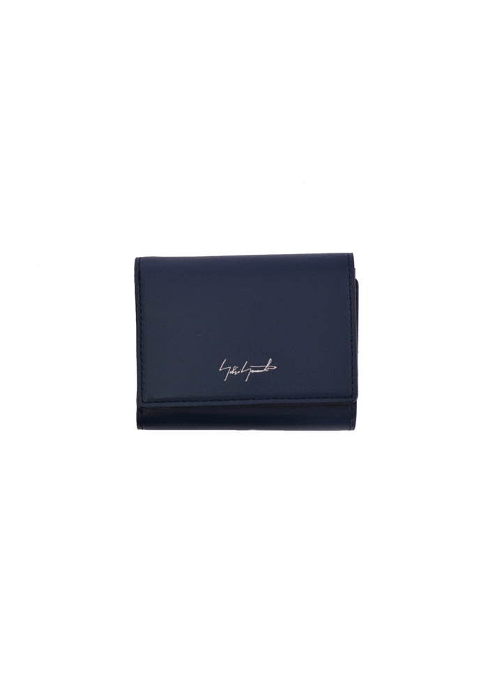 YOHJI YAMAMOTO DISCORD DN-A08-707-1 SMALL TRI-FOLDED WALLET NAVY - DOSHABURI Shop