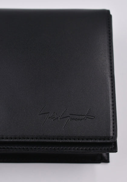 YOHJI YAMAMOTO DISCORD DX-I09-707 QUADERNA SMALL CLUTCH BLACK | DOSHABURI Online Shop